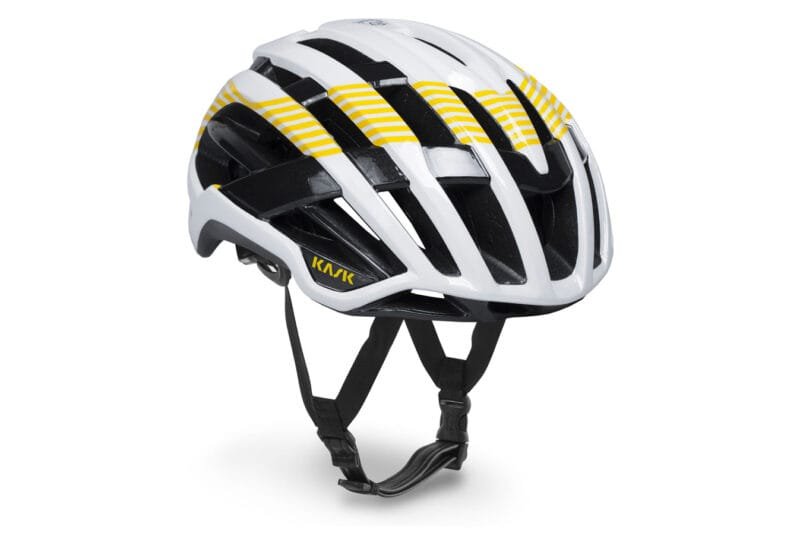 Casque Route Kask Valegro Edition Limitée Tour de France Blanc/Jaune