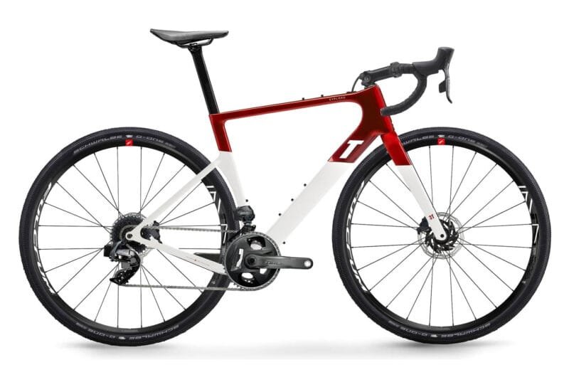 GRAVEL BIKE 3T EXPLORO RACE SRAM FORCE ETAP AXS 12V 700 MM ROUGE BLANC 2022