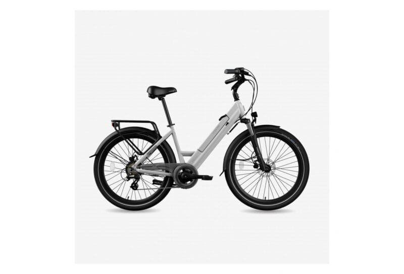 LEGEND MILANO VÉLO ELECTRIQUE VILLE SMART EBIKE ROUES DE 26 POUCES FREINS DISQUE HYDRAULIQUE BATTERIE 36V 14AH PANASONIC (504WH) AUTONOMIE JUSQU'À 100KM BLANC ARTIC