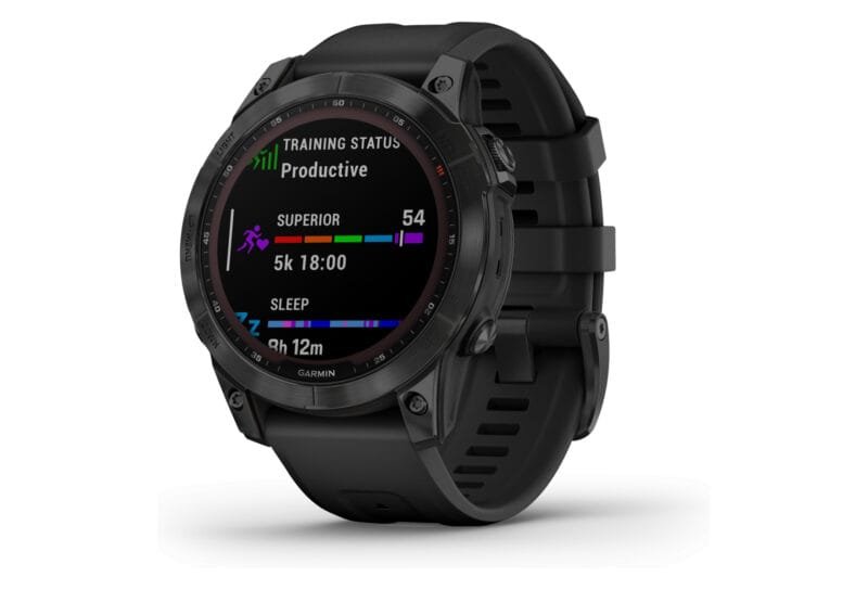 Montre de Sport Garmin Fenix 7 Sapphire Solar Titane Noir