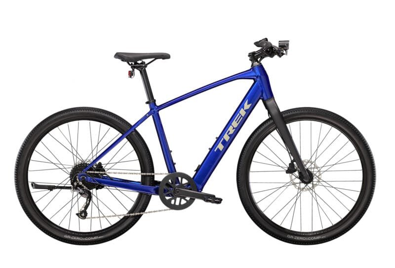 VÉLO DE FITNESS ÉLECTRIQUE TREK DUAL SPORT+ 2 SHIMANO ALTUS 9V 250 WH 650 MM BLEU 2023