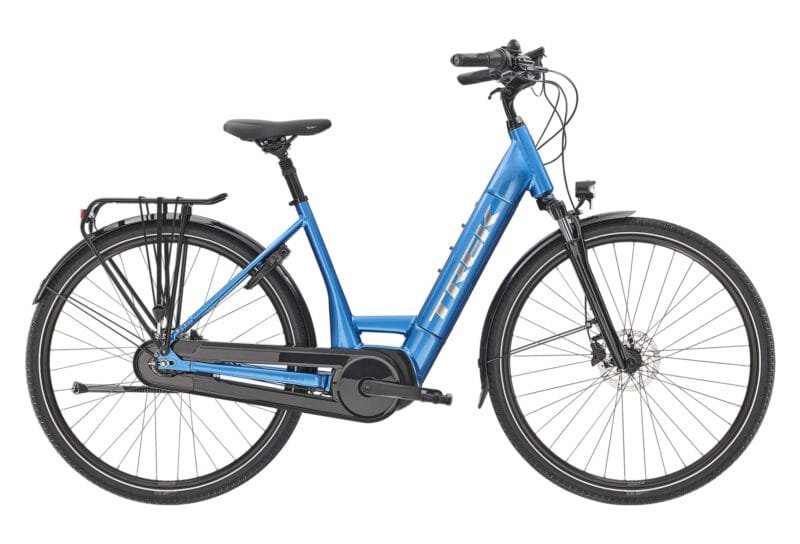 VÉLO DE VILLE ÉLECTRIQUE TREK DISTRICT+ 6 LOWSTEP SHIMANO NEXUS 7V 400 WH 700MM BLEU ALPINE 2022