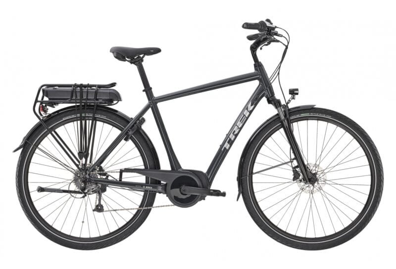 VÉLO DE VILLE ÉLECTRIQUE TREK VERVE+ 1 SHIMANO 8V NOIR 500WH 2023