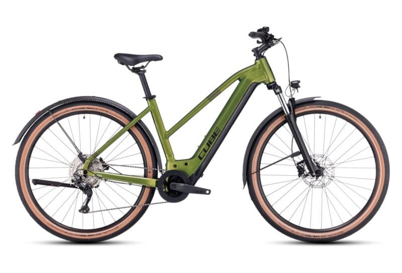 VTC ÉLECTRIQUE CUBE NURIDE HYBRID PRO 750 ALLROAD TRAPEZE SHIMANO DEORE 10V 750 WH 29'' VERT SHINYMOSS 2023