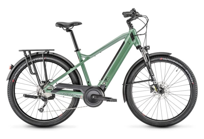 VTC ÉLECTRIQUE MOUSTACHE SAMEDI 27 XROAD 1 SHIMANO ALTUS 9V 400 WH 27.5'' VERT 2023