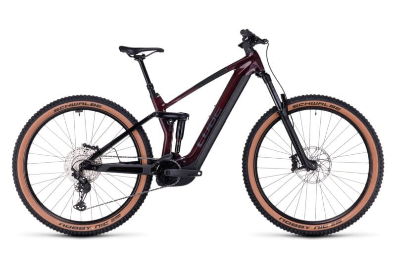 VTT ÉLECTRIQUE TOUT-SUSPENDU CUBE STEREO HYBRID 140 HPC RACE 625 SHIMANO DEORE/XT 12V 625 WH 27.5'' ROUGE LIQUID 2023