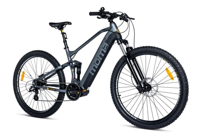 VTT ELECTRIQUE VAE EMTB-29 MOTEUR CENTRAL FULL SUSPENSION SHIMANO ALTUS 8 VITESSES ET FREINS A DISQUE HYDRAULIQUE BATTERIE INTÉGRÉE ION LITHIUM 48V 13AH