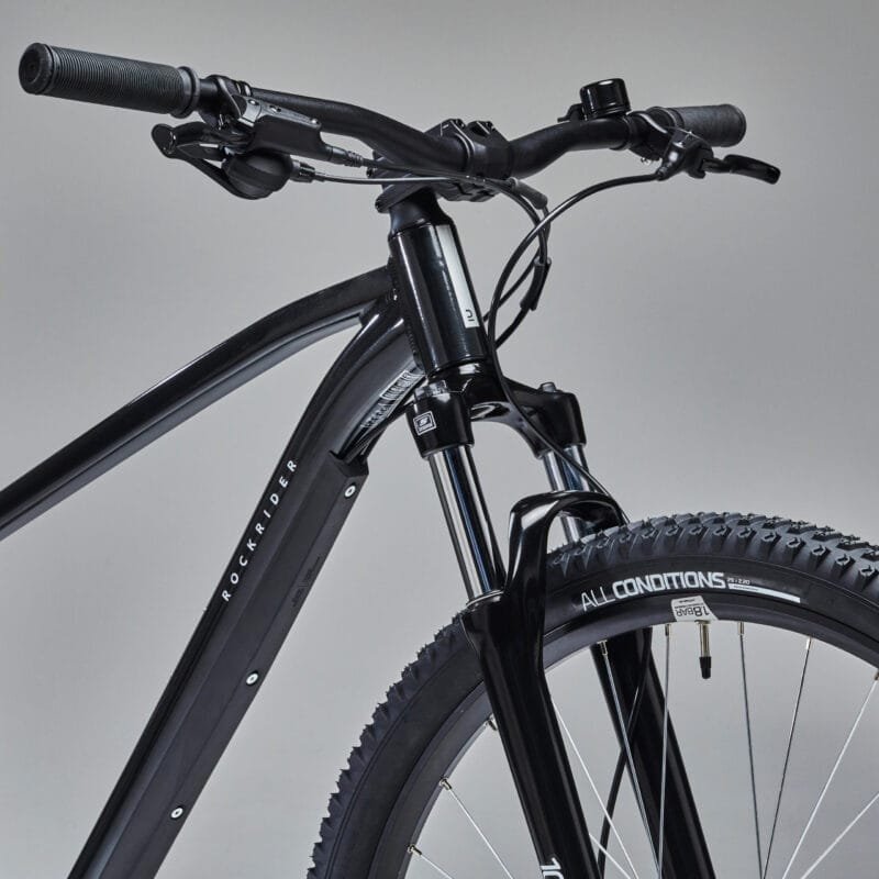 VÉLO VTT RANDONNÉE ROCKRIDER EXPLORE 520 NOIR 29" – Image 3